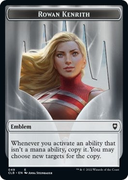Image for Emblem - Rowan Kenrith // Copy Double-Sided Token (49 // 19) (Commander Legends: Battle for Baldur's Gate) - Magic: The Gathering