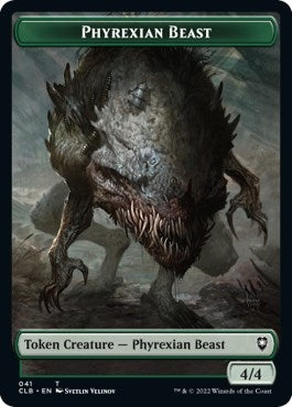 Image for Phyrexian Beast // Wurm Double-Sided Token (41 // 44) (Commander Legends: Battle for Baldur's Gate) - Magic: The Gathering