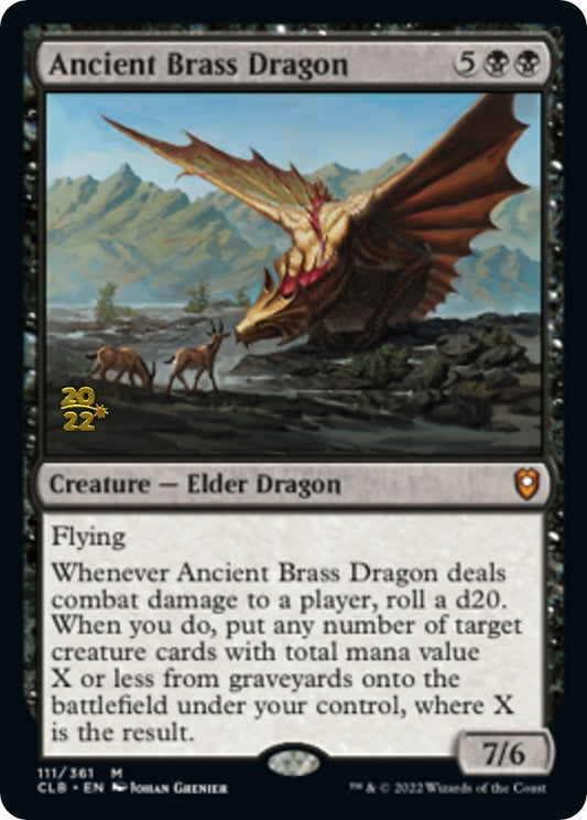 Image for Ancient Brass Dragon (111) (Prerelease Cards) - Magic: The Gathering