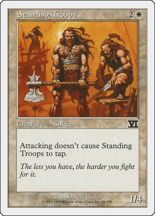 Image for Standing Troops (44) (Classic Sixth Edition) - Magic: The Gathering