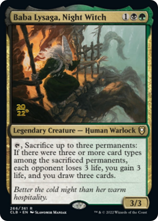 Image for Baba Lysaga, Night Witch (266) (Prerelease Cards) - Magic: The Gathering