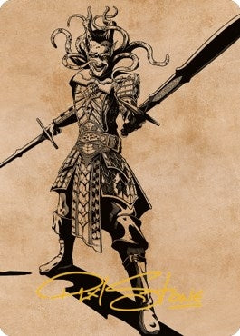 Image for Zevlor, Elturel Exile Art Card (78/81) (Gold-Stamped Signature) (78) (Art Series: Commander Legends: Battle for Baldur's Gate) - Magic: The Gathering