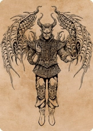 Image for Raphael, Fiendish Savior Art Card (75/81) (75) (Art Series: Commander Legends: Battle for Baldur's Gate) - Magic: The Gathering