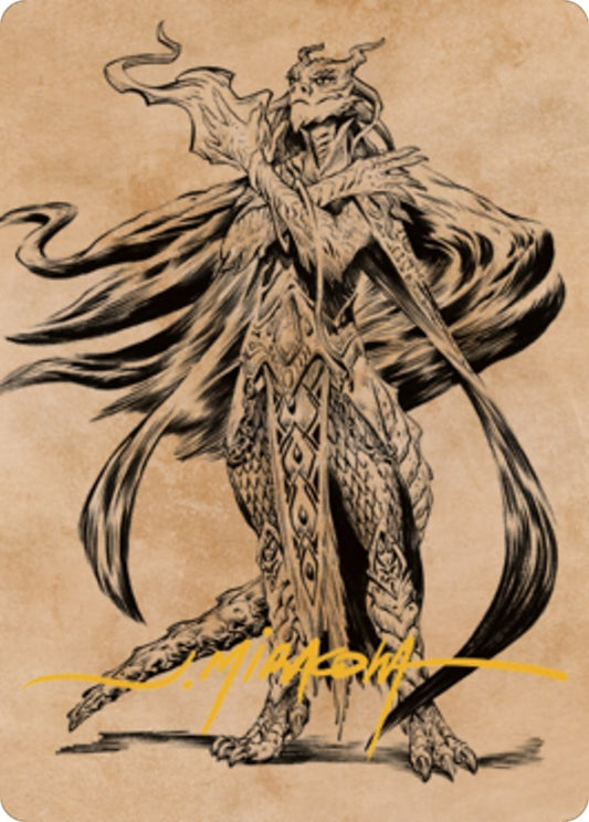 Image for Lozhan, Dragons' Legacy Art Card (Gold-Stamped Signature) (69) (Art Series: Commander Legends: Battle for Baldur's Gate) - Magic: The Gathering