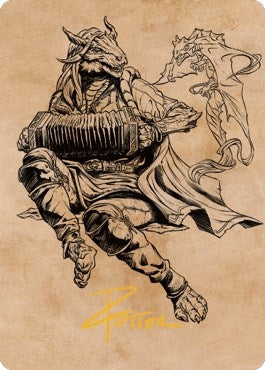 Image for Korlessa, Scale Singer Art Card (Gold-Stamped Signature) (68) (Art Series: Commander Legends: Battle for Baldur's Gate) - Magic: The Gathering