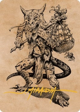 Image for Taunting Kobold Art Card (Gold-Stamped Signature) (57) (Art Series: Commander Legends: Battle for Baldur's Gate) - Magic: The Gathering