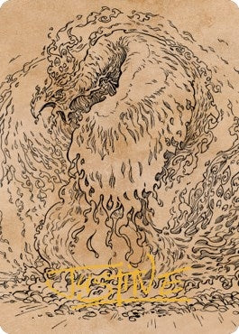 Image for Nemesis Phoenix Art Card (Gold-Stamped Signature) (56) (Art Series: Commander Legends: Battle for Baldur's Gate) - Magic: The Gathering