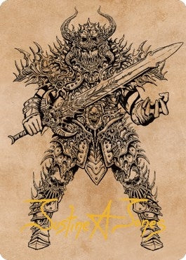 Image for Sarevok, Deathbringer Art Card (Gold-Stamped Signature) (50) (Art Series: Commander Legends: Battle for Baldur's Gate) - Magic: The Gathering