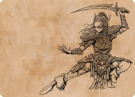 Image for Lae'zel, Vlaakith's Champion Art Card (45) (Art Series: Commander Legends: Battle for Baldur's Gate) - Magic: The Gathering