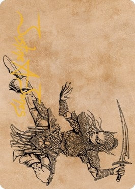 Image for Lae'zel, Vlaakith's Champion Art Card (Gold-Stamped Signature) (45) (Art Series: Commander Legends: Battle for Baldur's Gate) - Magic: The Gathering