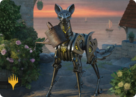 Image for Clockwork Fox Art Card (Gold-Stamped) (43) (Art Series: Commander Legends: Battle for Baldur's Gate) - Magic: The Gathering