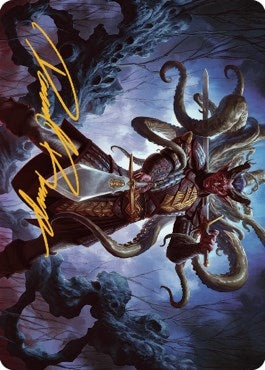 Image for Zevlor, Elturel Exile Art Card (42/81) (Gold-Stamped Signature) (42) (Art Series: Commander Legends: Battle for Baldur's Gate) - Magic: The Gathering