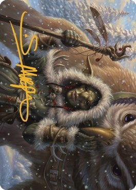 Image for Owlbear Shepherd Art Card (Gold-Stamped Signature) (35) (Art Series: Commander Legends: Battle for Baldur's Gate) - Magic: The Gathering