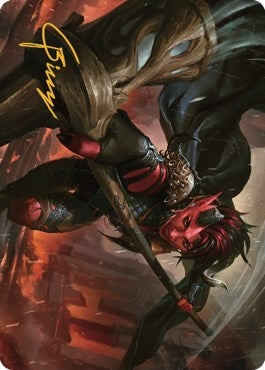 Image for Karlach, Fury of Avernus Art Card (34/81) (Gold-Stamped Signature) (34) (Art Series: Commander Legends: Battle for Baldur's Gate) - Magic: The Gathering