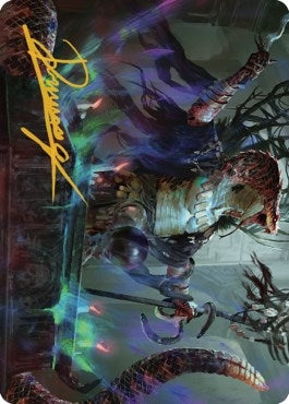 Image for Sivriss, Nightmare Speaker Art Card (32/81) (Gold-Stamped Signature) (32) (Art Series: Commander Legends: Battle for Baldur's Gate) - Magic: The Gathering