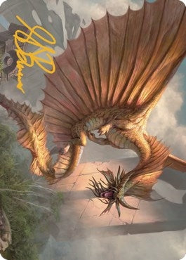 Image for Ancient Gold Dragon Art Card (28/81) (Gold-Stamped Signature) (28) (Art Series: Commander Legends: Battle for Baldur's Gate) - Magic: The Gathering