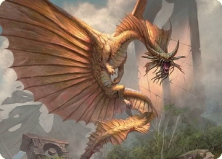Image for Ancient Gold Dragon Art Card (28/81) (28) (Art Series: Commander Legends: Battle for Baldur's Gate) - Magic: The Gathering