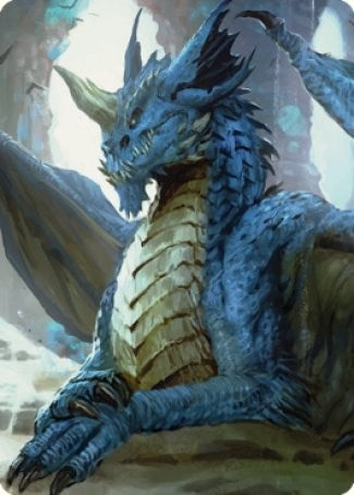 Image for Young Blue Dragon Art Card (27) (Art Series: Commander Legends: Battle for Baldur's Gate) - Magic: The Gathering