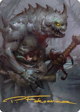 Image for Gray Slaad Art Card (Gold-Stamped Signature) (15) (Art Series: Commander Legends: Battle for Baldur's Gate) - Magic: The Gathering