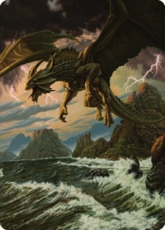 Image for Ancient Bronze Dragon Art Card (3/81) (3) (Art Series: Commander Legends: Battle for Baldur's Gate) - Magic: The Gathering