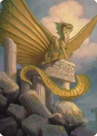 Image for Ancient Gold Dragon Art Card (5/81) (5) (Art Series: Commander Legends: Battle for Baldur's Gate) - Magic: The Gathering