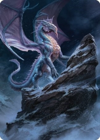 Image for Ancient Silver Dragon Art Card (6/81) (6) (Art Series: Commander Legends: Battle for Baldur's Gate) - Magic: The Gathering
