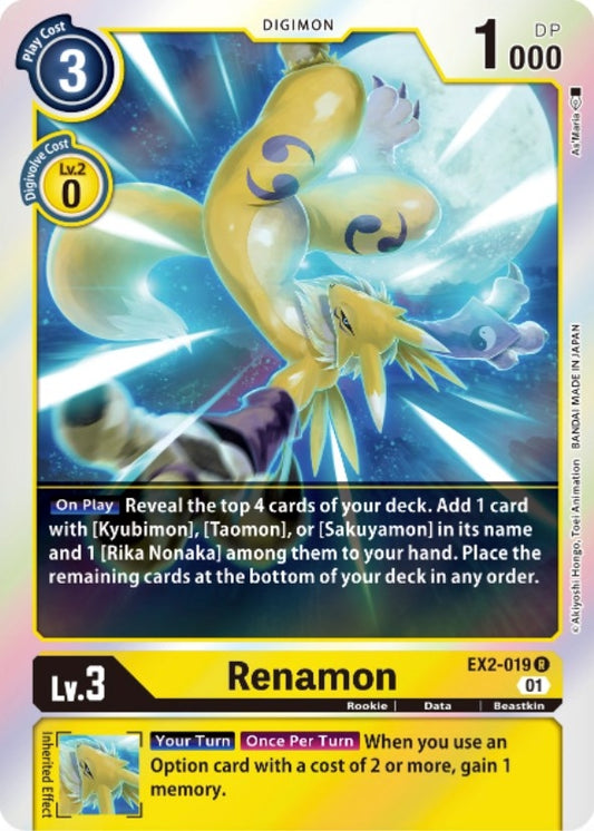 Image for Renamon (EX2-019 R) (Digital Hazard) - Digimon Card Game
