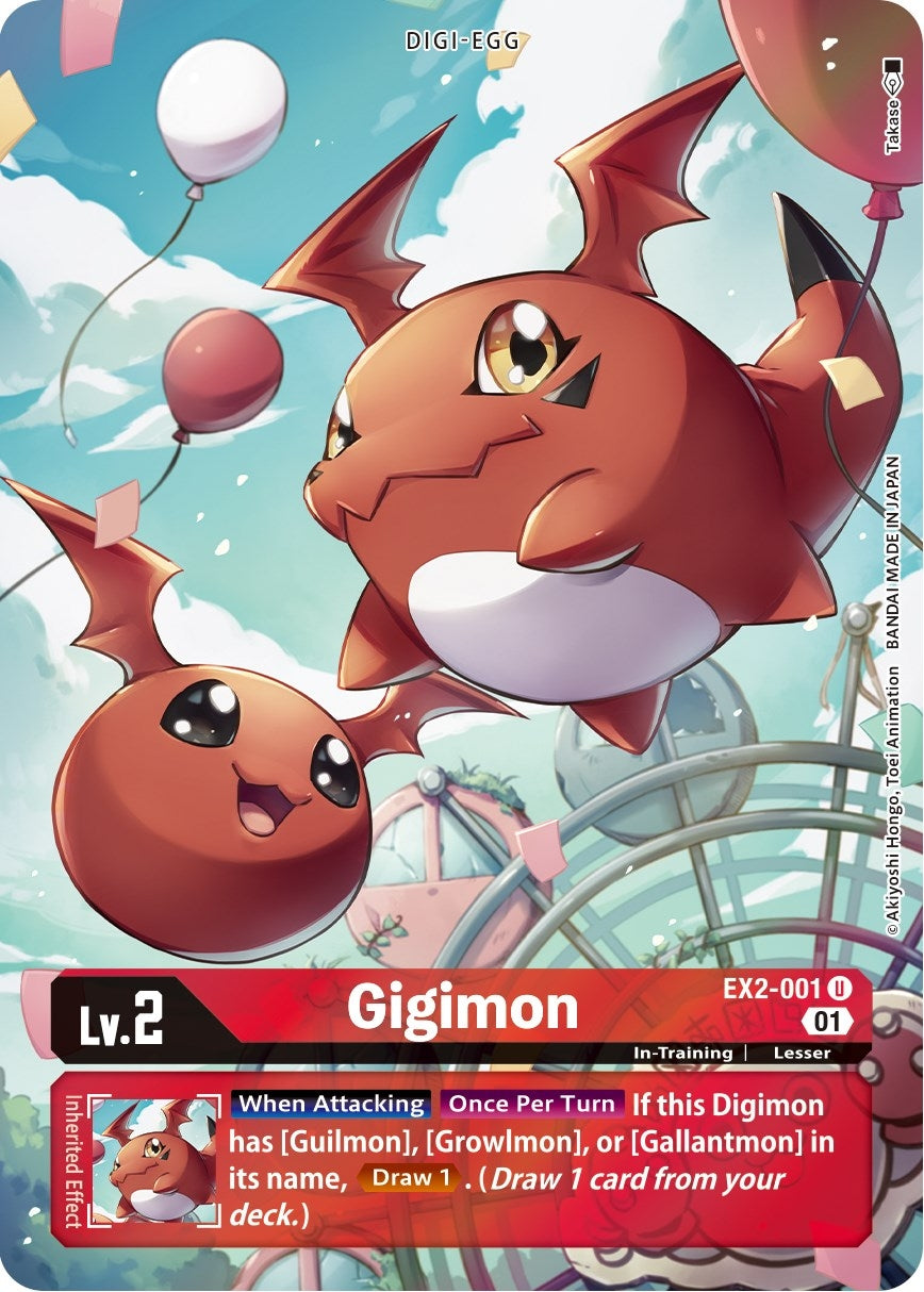 Image for Gigimon (Alternate Art) (EX2-001 U) (Digital Hazard) - Digimon Card Game