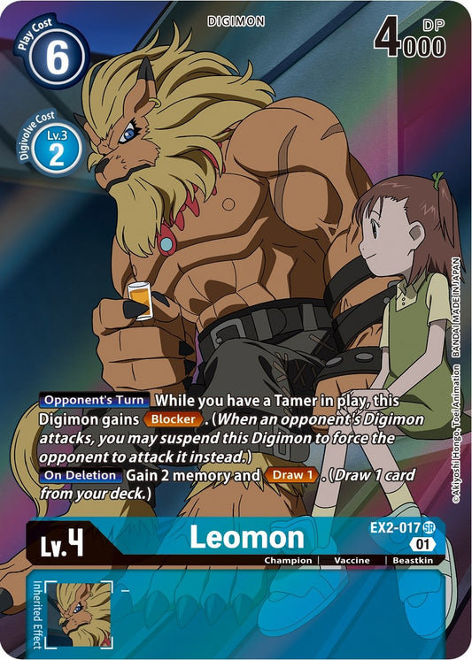 Image for Leomon (Alternate Art) (EX2-017 SR) (Digital Hazard) - Digimon Card Game