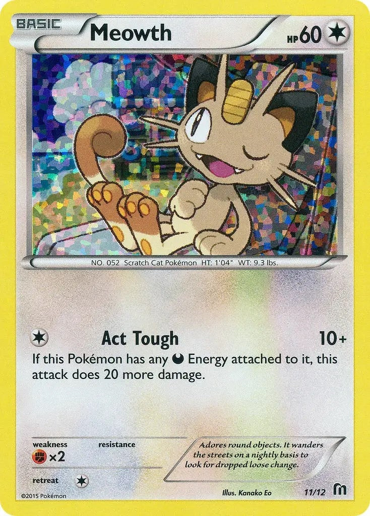 Image for Meowth (011/012) (McDonald's Promos 2016) - Pokemon