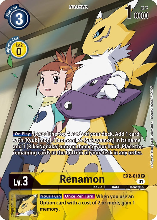 Image for Renamon (Alternate Art) (EX2-019 R) (Digital Hazard) - Digimon Card Game
