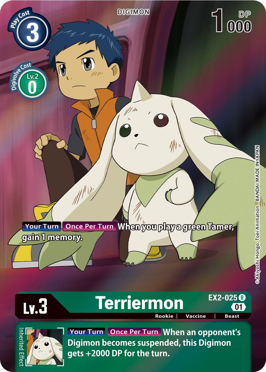Image for Terriermon (Alternate Art) (EX2-025 R) (Digital Hazard) - Digimon Card Game