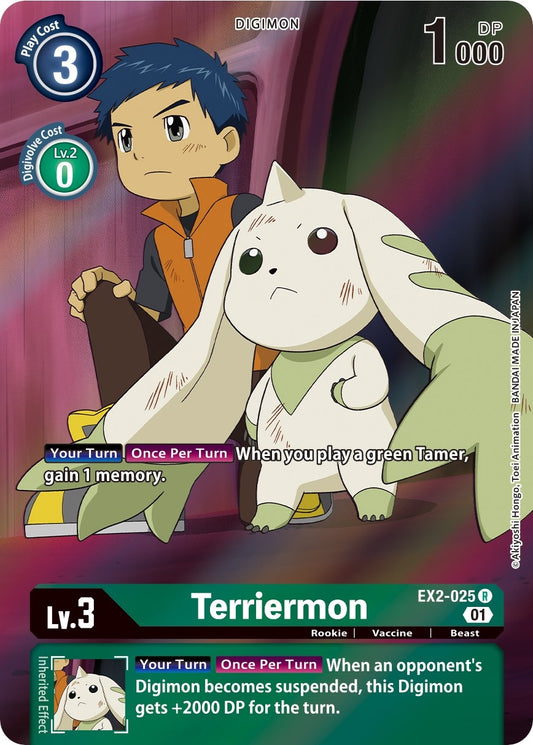 Image for Terriermon (Alternate Art) (EX2-025 R) (Digital Hazard) - Digimon Card Game