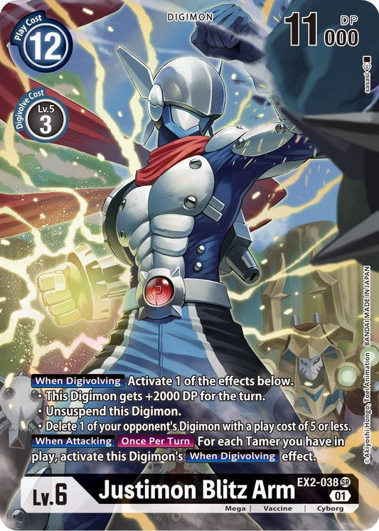 Image for Justimon Blitz Arm (Alternate Art) (EX2-038 SR) (Digital Hazard) - Digimon Card Game