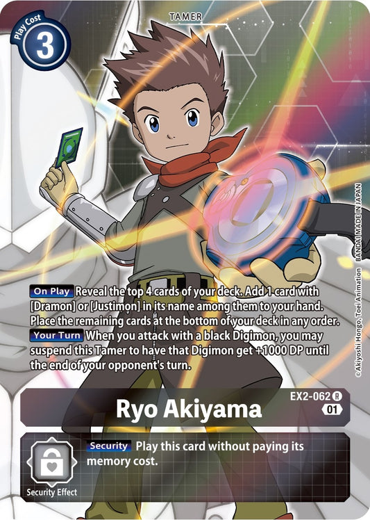 Image for Ryo Akiyama (Alternate Art) (EX2-062 R) (Digital Hazard) - Digimon Card Game