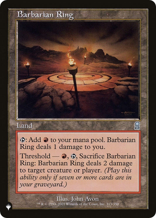 Image for Barbarian Ring (313/350) (The List Reprints) - Magic: The Gathering