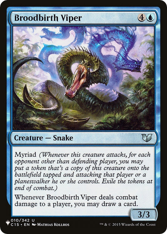 Image for Broodbirth Viper (010/342) (The List Reprints) - Magic: The Gathering