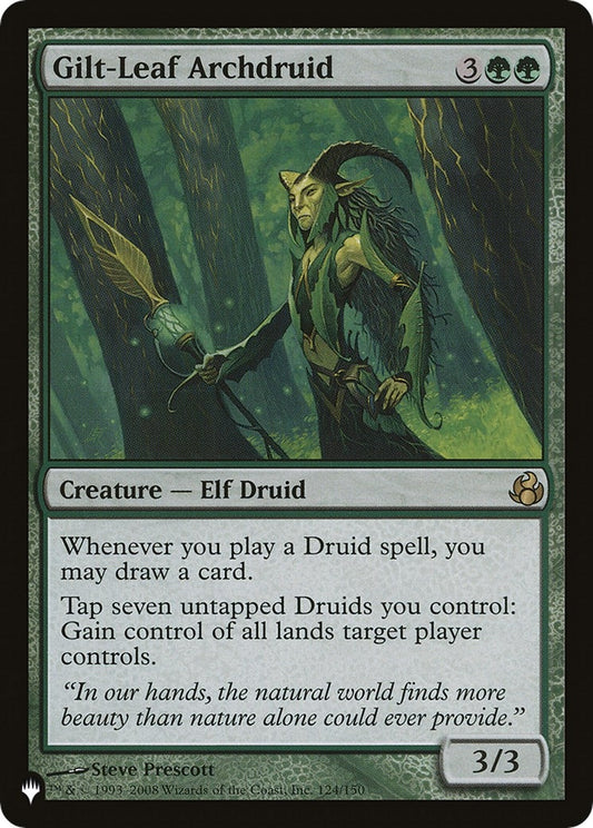 Image for Gilt-Leaf Archdruid (124/150) (The List Reprints) - Magic: The Gathering