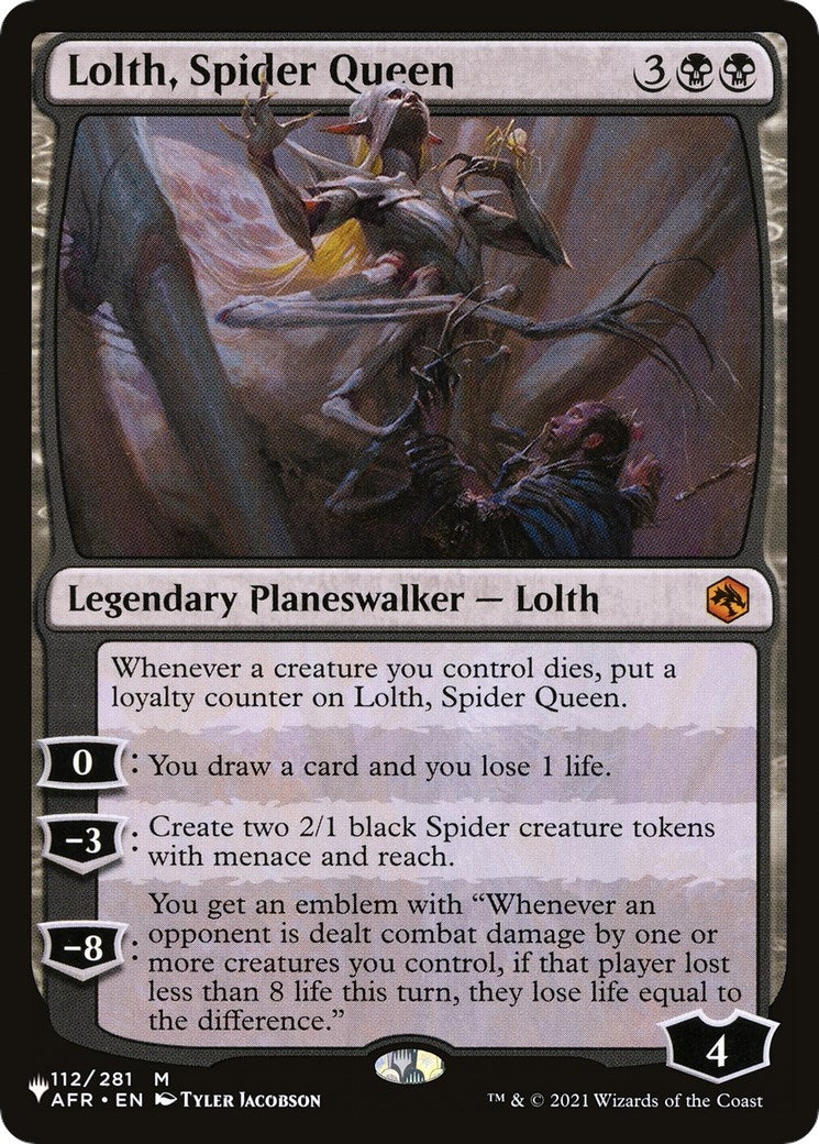Image for Lolth, Spider Queen (112/281) (The List Reprints) - Magic: The Gathering
