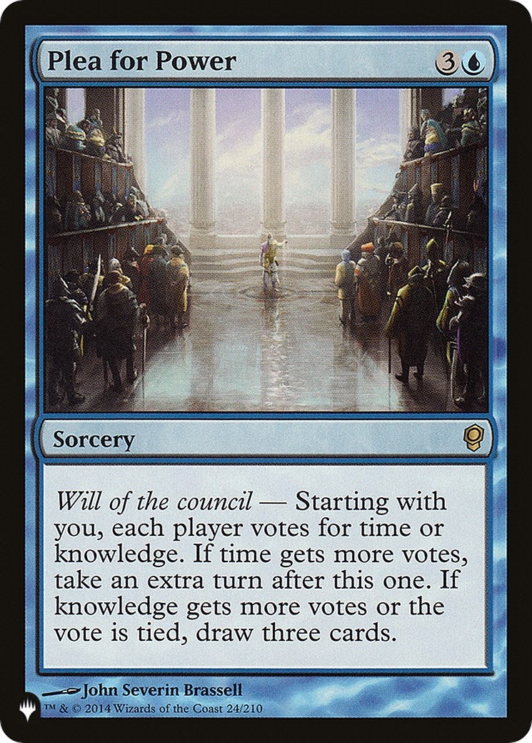 Image for Plea for Power (24/210) (The List Reprints) - Magic: The Gathering