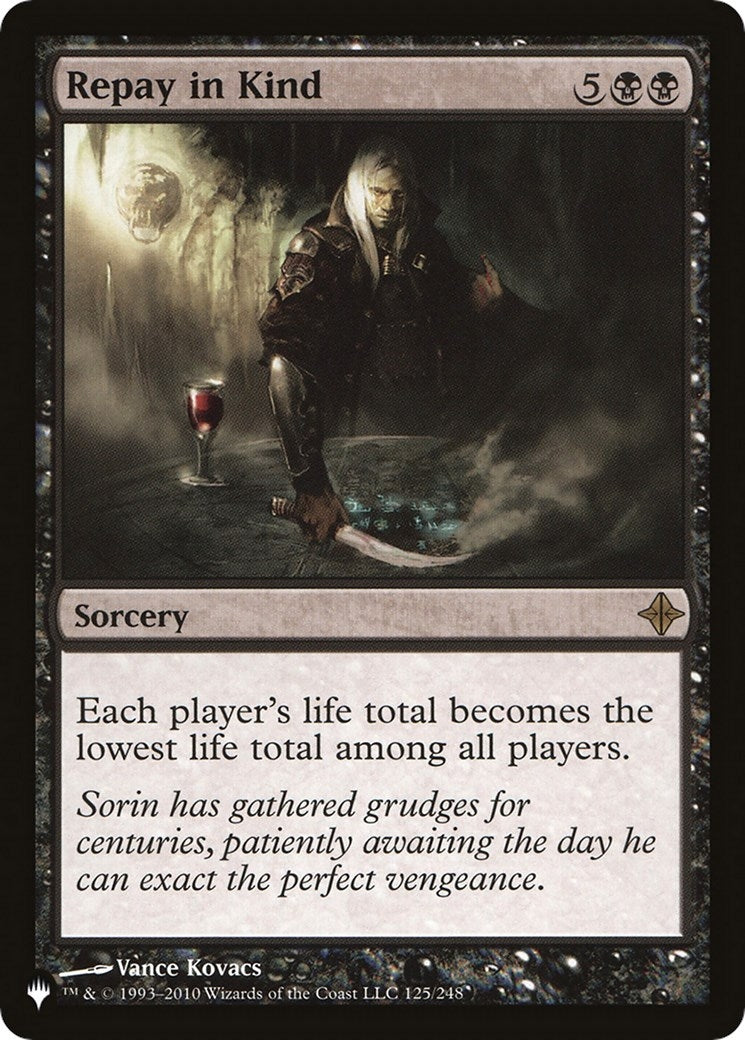 Image for Repay in Kind (125/248) (The List Reprints) - Magic: The Gathering