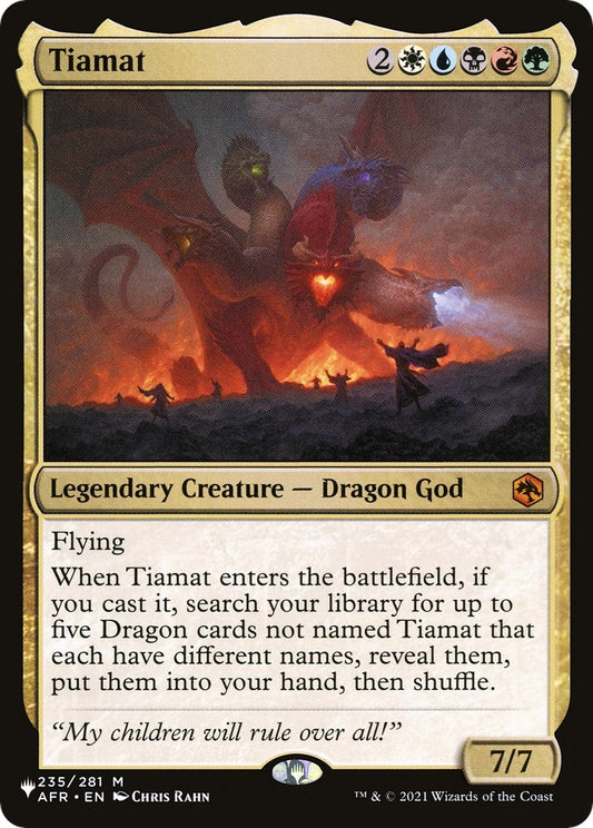 Image for Tiamat (235/281) (The List Reprints) - Magic: The Gathering