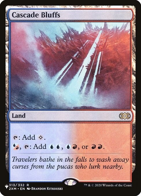 Image for Cascade Bluffs (313) (The List Reprints) - Magic: The Gathering