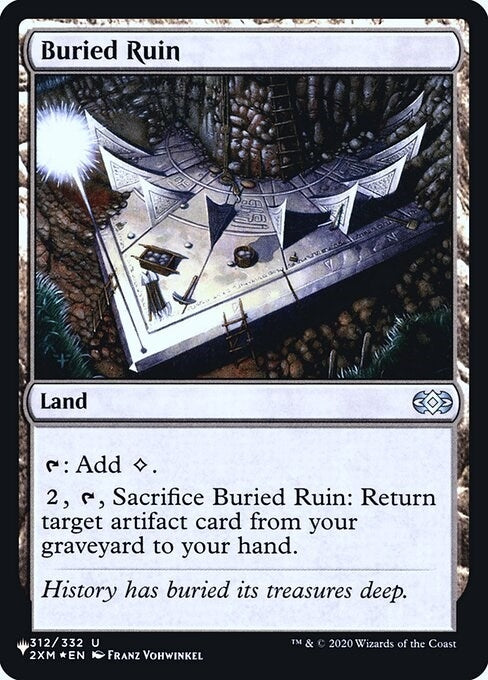 Image for Buried Ruin (312) (The List Reprints) - Magic: The Gathering