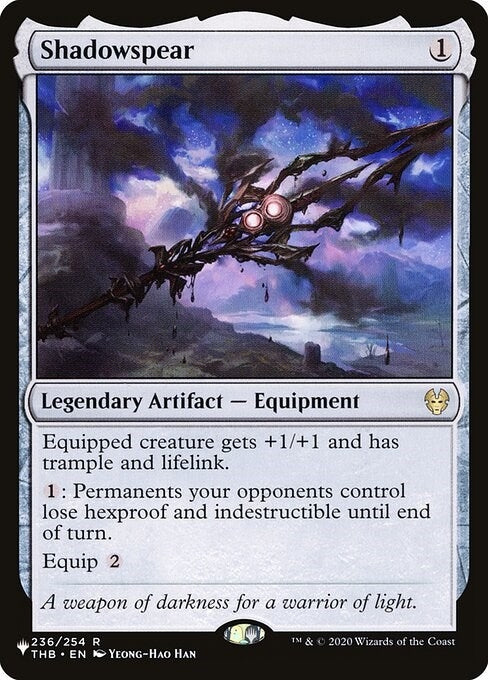 Image for Shadowspear (236) (The List Reprints) - Magic: The Gathering