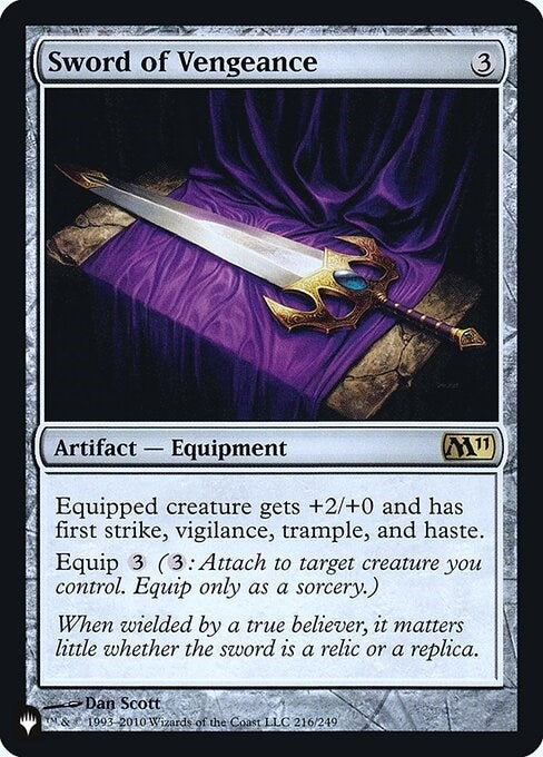 Image for Sword of Vengeance (216) (The List Reprints) - Magic: The Gathering