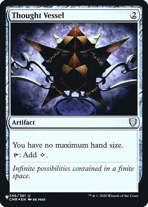 Image for Thought Vessel (CMR) (346) (The List Reprints) - Magic: The Gathering