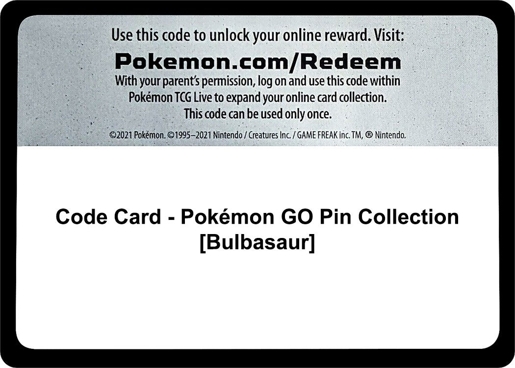 Image for Code Card - Pokemon GO Pin Collection [Bulbasaur] (Pokemon GO) - Pokemon