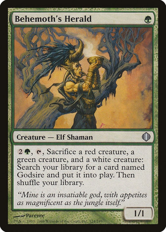 Image for Behemoth's Herald (124) (Shards of Alara) - Magic: The Gathering