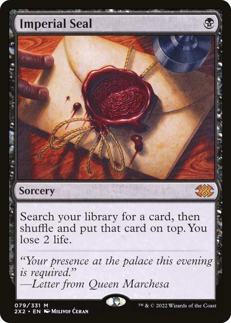 Image for Imperial Seal (79) (Double Masters 2022) - Magic: The Gathering